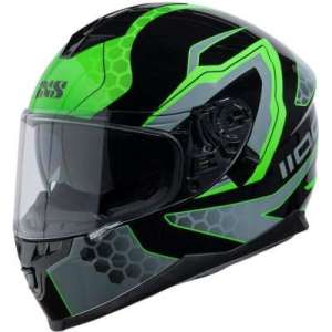 Casco integrale IXS 1100 nero e verde