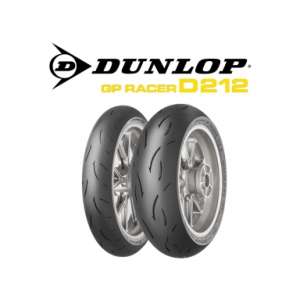 Promozione treno gomme Dunlop D212 m gp racer  -50%   PRONTA CONSEGNA