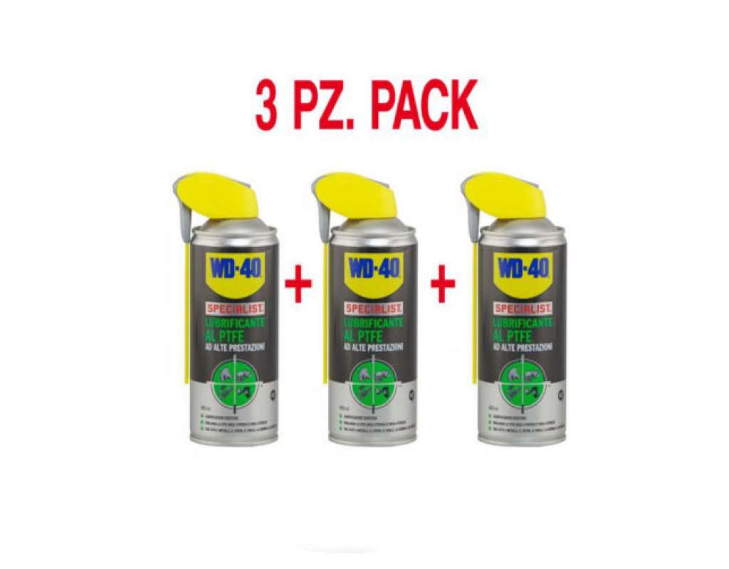 WD-40 Specialist Lubrificante Al PTFE 400 Ml: Spray Lunga Durata Per Cardini, Catene E Ingranaggi