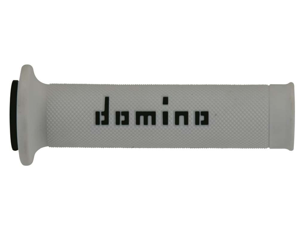 domino coppia manopole bicolore bianco / nero per moto stradali / racing in  materiale bicomponente lunghezza: 120 mm e 125 mm accessori: 97.5595.04-00