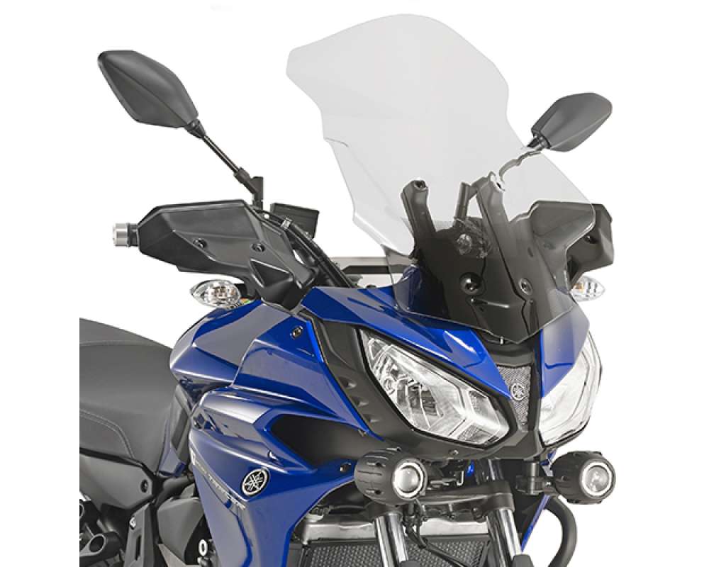 cupolino parabrezza per yamaha mt 07 tracer 2016 2017 2018 fabbricato da kappa colore trasparente codice