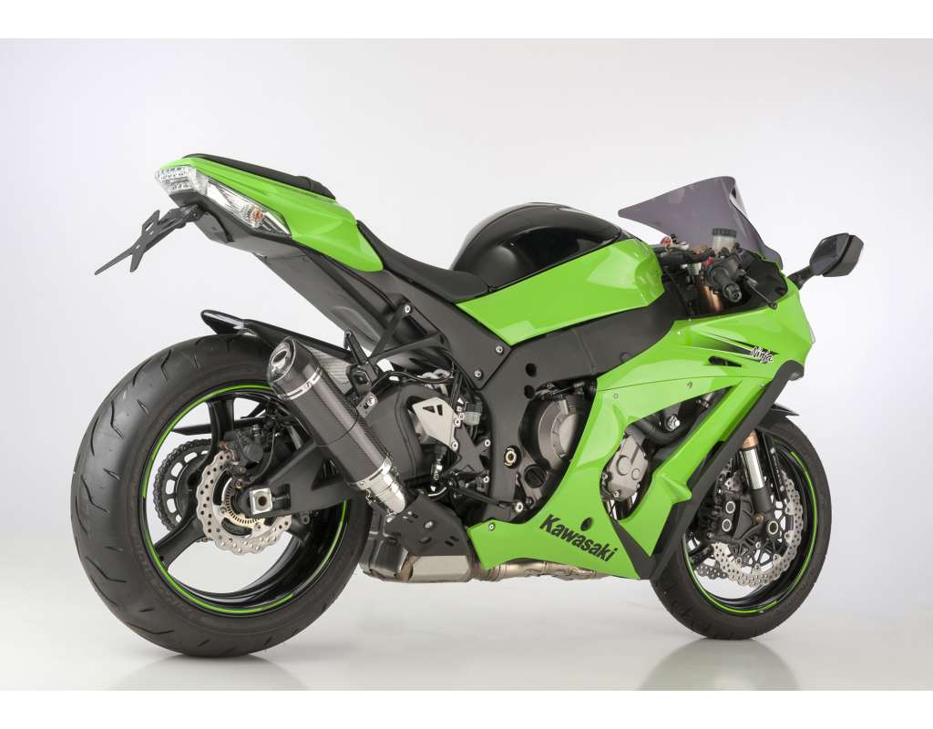 scarico kawasaki zx 10r 2011 2012 2013 2014 2015 shark street gp slip on terminale di