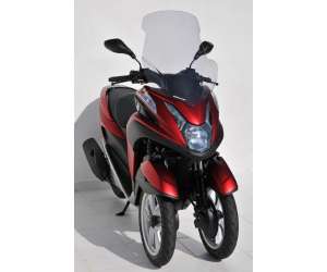 SCOOTER PARABREZZA ALTO PROTEZIONE 68CM + PROTEZIONE MAINS PER TRICITY 125/155 2014/2017 FUME 