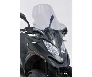 SCOOTER PARABREZZA ERMAX ALTO PROTEZIONE +18CM (80 CM) + P/MAINS+KIT FIXATIONS PER QUADRO 3D 350 AND 350 S 2012/2013 FUME 