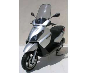 SCOOTER PARABREZZA ERMAX +10 CM PER PIAGGIO X7/X7 EVO 125/250/300 IE 2008/2014 NERO SCURO 