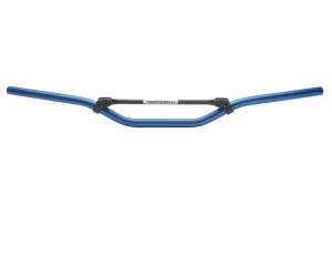 Domino MANUBRIO PIEGA BASSA COLORE BLU IN ALLUMINIO AVIONAL 2014 CON TRAVERSINO NERO PER MOTO OFF ROAD CROSS / ENDURO DIMENSIONI:Lunghezza: A - 815 mm Altezza: C - 87 mm Sporgenza: D - 86 mm Diametro: 22 mm