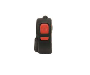 Disopositivo sinistro Domino nero con calotte in tecnopolimero lunghezza cavo 450 mm 0364AB.5D.04-00