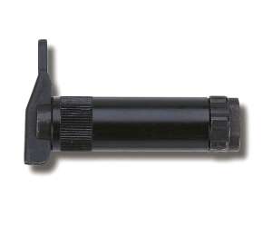 Comando choke Domino nero in alluminio con levetta in tecnopolimero, da montare con fascetta 1015.86.10.04