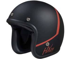 Casco Jet IXS 89 2.0 Nero Opaco-Rosso taglia L