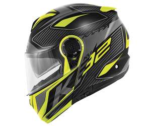 Kappa casco modulare kv32 Orlando nero opaco - giallo taglia S