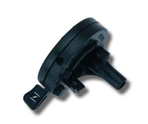 Comando choke Domino nero in tecnopolimero 2172.86