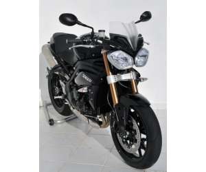 MASCHERINA 21 CM ERMAX PER SPEED TRIPLE 1050 2013 SATIN GRIGIO (MATT GRAPHITE )  CON NERO CHIARO CUPOLINO 