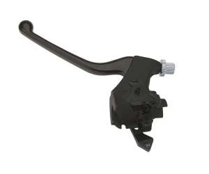 Domino COMANDO PORTALEVA per  SCOOTER CON LEVA IN ALLUMINIO PRESSOFUSO E LEVA ARIA  Lato: Sinistro Fulcro: 24 mm Lunghezza: 140 mm Accessori: 2071.61