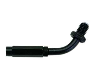Pipetta guidafilo Domino nero in acciaio per specifici comandi gas monocavo per moto stradali 2791.02.4349