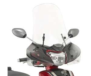 Cupolino parabrezza  per YAMAHA D’elight 125  2017 - 2018   Fabbricato da Kappa colore trasparente codice prodotto 308AK