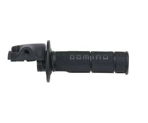 Domino comando gas scooter in alluminio nero con manopola 