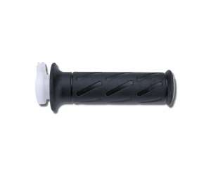 Tubo gas Domino nero con manopola sovrastampata sinistra in gomma termoplastica 4240.90 lunghezza 136,5 mm