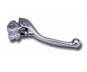 Domino Leva freno per  yz 2001 e 2002 in duralluminio forgiato. Brillantata lucida Fulcro: 18,5 mm Lunghezza: 124 mm