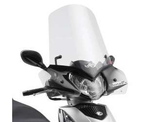 Cupolino parabrezza  per KYMCO  People GTi 125 200 300  2010 - 2011 - 2012 - 2013 - 2014 - 2015 - 2016 - 2017 - 2018   Fabbricato da Kappa colore trasparente codice prodotto 443AK