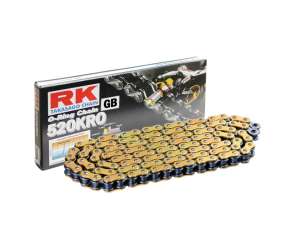 CATENA PER MOTO 520KRO ORO 120 MAGLIE CLF PRODOTTA DA RK 