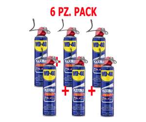 WD-40 Lubrificante sbloccante spray doppia posizione con cannuccia flessibile modellabile e resistente