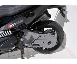 PARAFANGO  POSTERIORE ERMAX PER SCOOTER C 650 SPORT 2016 SILVER CARBON LOOK 