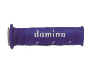 Domino COPPIA MANOPOLE MODELLO XM2 SUPER SOFT IN GOMMA PER MOTO STRADALI / RACING COLORE BLU / BIANCO Lunghezza: 120 mm e 125 mm Accessori: 97.5595.04-00