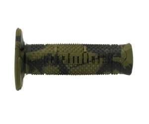 Domino COPPIA MANOPOLE MODELLO CAMOUFLAGE JUNGLE BICOLORE VERDE SCURO / VERDE CHIARO IN GOMMA PER MOTO OFF ROAD CROSS / ENDURO Lunghezza: 120 mm Accessori: 97.5595.04-00