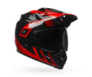 CASCO BELL HELMET MX-9 ADVENTURE MIPS DASH BLACK RED WHITE