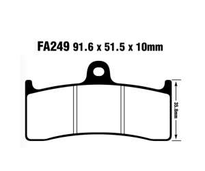 PASTIGLE FRENO EBC MESCOLA SINTER MOTO CODICE R1824900