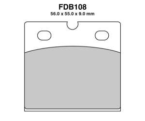 PASTIGLE FRENO FERODO MESCOLA RACING MOTO CODICE FDB108CPRO