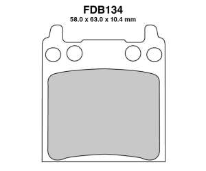 PASTIGLE FRENO FERODO MESCOLA ORGANICA MOTO CODICE FDB134P