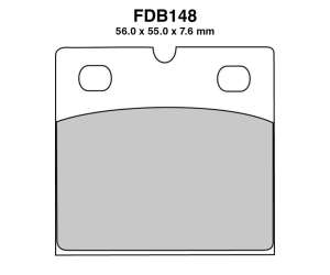PASTIGLE FRENO FERODO MESCOLA ORGANICA MOTO CODICE FDB148P