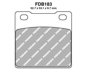 PASTIGLE FRENO FERODO MESCOLA ORGANICA MOTO CODICE FDB183P