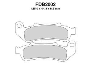 PASTIGLE FRENO FERODO MESCOLA SINTER MOTO CODICE FDB2002ST