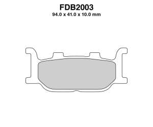 PASTIGLE FRENO FERODO MESCOLA SINTER MOTO CODICE FDB2003SM