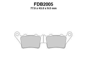 PASTIGLE FRENO FERODO MESCOLA SINTER MOTO CODICE FDB2005SG