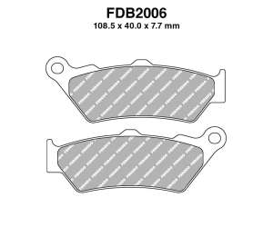 PASTIGLE FRENO FERODO MESCOLA SINTER MOTO CODICE FDB2006ST