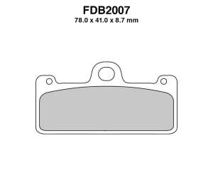 PASTIGLE FRENO FERODO MESCOLA RACING MOTO CODICE FDB2007CP1