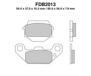 PASTIGLE FRENO FERODO MESCOLA SINTER MOTO CODICE FDB2013SG