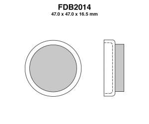 PASTIGLE FRENO FERODO MESCOLA SINTER MOTO CODICE FDB2014SG