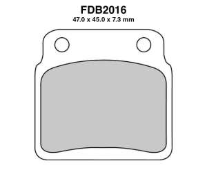 PASTIGLE FRENO FERODO MESCOLA SINTER MOTO CODICE FDB2016SG