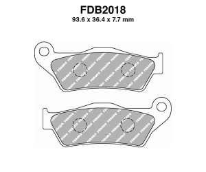 PASTIGLE FRENO FERODO MESCOLA SINTER MOTO CODICE FDB2018SG