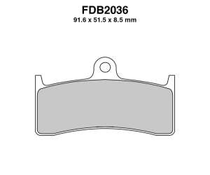 PASTIGLE FRENO FERODO MESCOLA SINTER MOTO CODICE FDB2036ST
