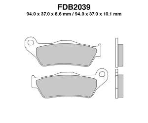 PASTIGLE FRENO FERODO MESCOLA SINTER MOTO CODICE FDB2039ST