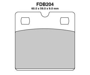PASTIGLE FRENO FERODO MESCOLA RACING MOTO CODICE FDB2042ZRAC