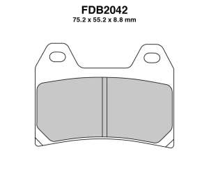 PASTIGLE FRENO FERODO MESCOLA SINTER MOTO CODICE FDB2042ST