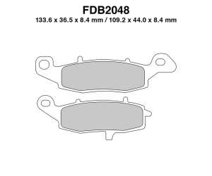 PASTIGLE FRENO FERODO MESCOLA SINTER MOTO CODICE FDB2048ST
