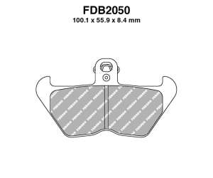 PASTIGLE FRENO FERODO MESCOLA SINTER MOTO CODICE FDB2050ST