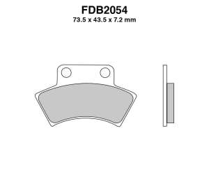 PASTIGLE FRENO FERODO MESCOLA SINTER MOTO CODICE FDB2054SG